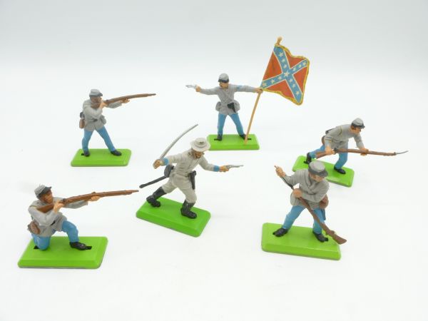 Britains Deetail Set of Confederate Army soldiers 1st version - brand new