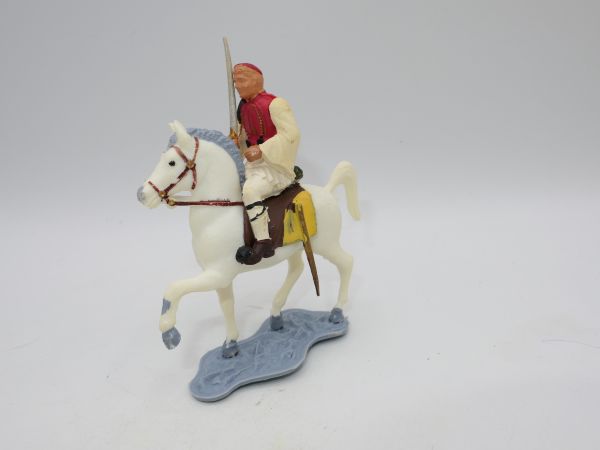 Aohna Evzone, Greek soldier on horseback with sabre - rare figure