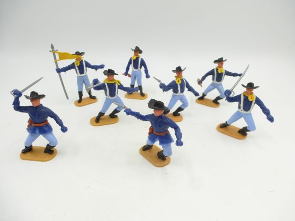 Timpo Toys Union Army Soldier 1st version (8 foot figures) - complete set