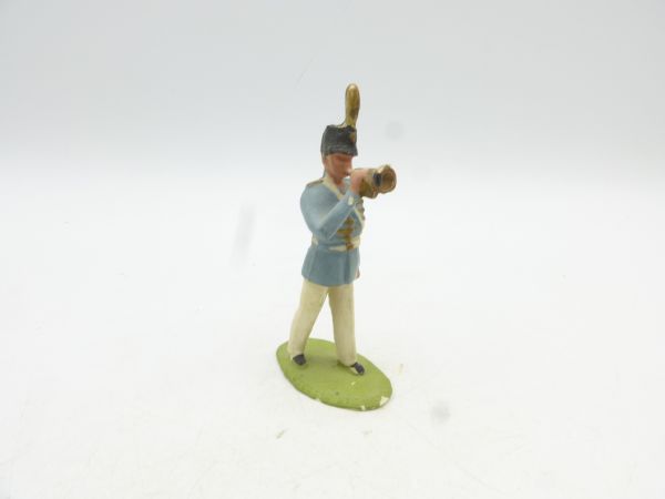 Timpo Toys Westpoint cadet, music corps soldier with horn