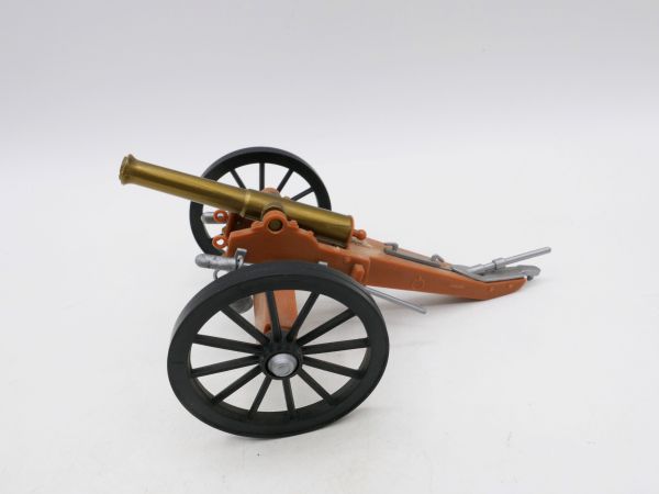 Timpo Toys Civil war gun, black wheels - adhesive residue, see photos