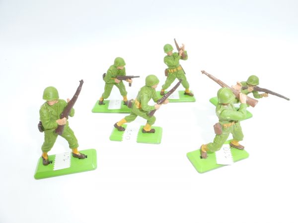 Britains Deetail American soldiers 1st version (6 figures) - great group