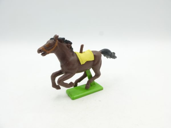 Britains Deetail Horse galloping (brown with yellow blanket)