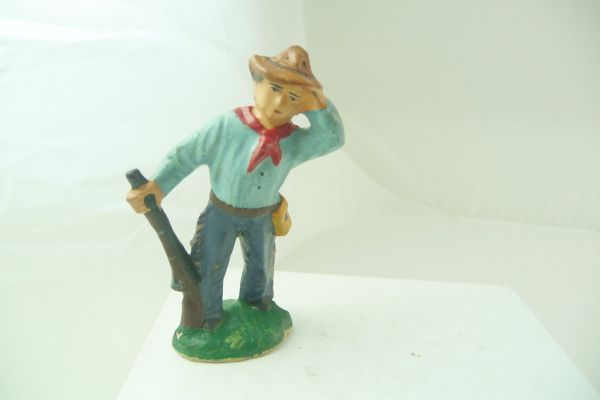 Lisanto / Röder Cowboy mit Gewehr, spähend - schönes Gesicht