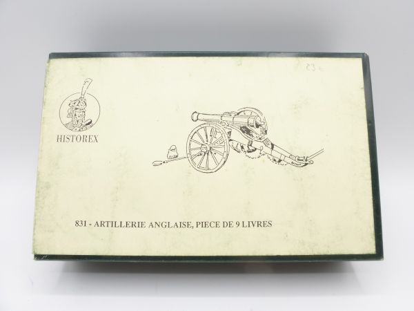 Historex 1:30 English Artillery Cannon, No. 831 - orig. packaging, unassembled