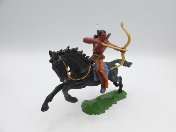 Preiser 7 cm Indianer zu Pferd, Bogen seitlich, Nr. 6850 - tolle Figur