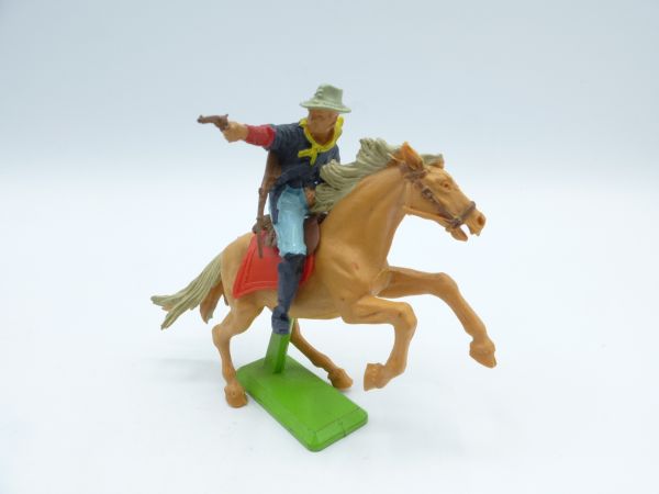 Britains Deetail Cavalryman riding, firing pistol sideways