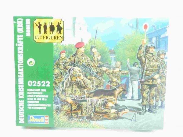 Revell 1:72 German Army Crisis Reaction Forces, No. 2522 - orig. packaging, parts on cast