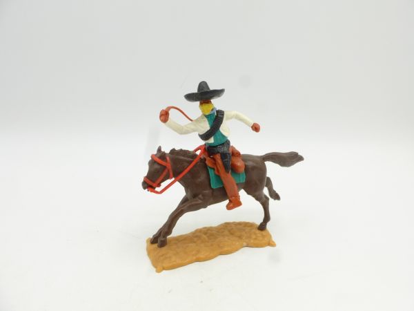 Timpo Toys Mexican Bandit riding white/green, yellow mask