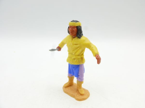 Timpo Toys Apache stehend gelb mit Messer