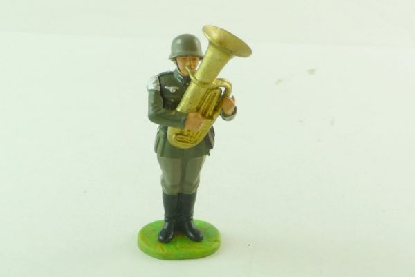 Preiser 7 cm Armed forces of Germany 1939; musician with big bass, No. 10263