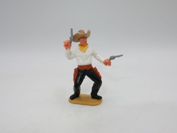 Timpo Toys Cowboy with rare flat hat + white head