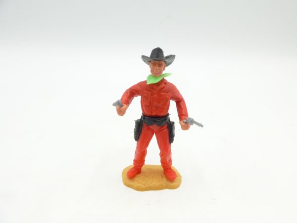 Timpo Toys Cowboy stehend mit 2 Pistolen - tolle Kombi