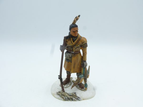 Indian diorama: Indian with snowshoes