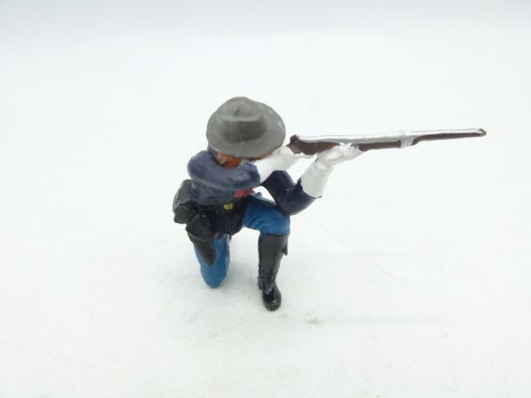 Elastolin 4 cm US-Kavallerist kniend schießend, Nr. 7020