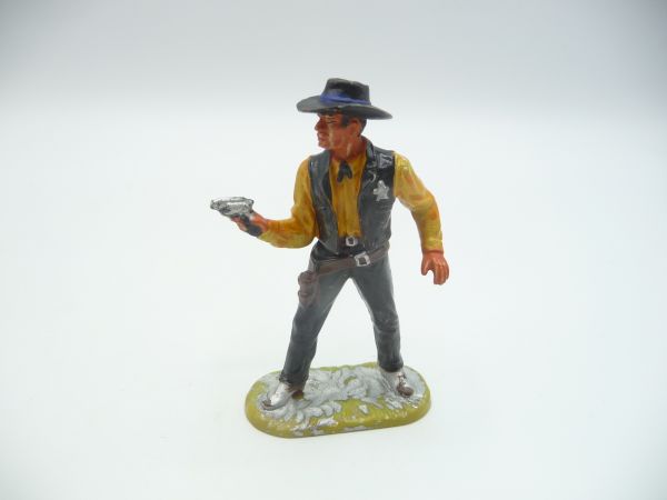 Elastolin 7 cm (beschädigt) Sheriff mit Pistole, Bem. 2