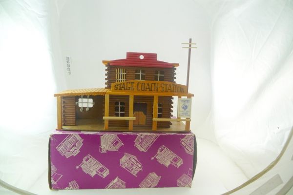 Elastolin Stagecoach station, No. 7638 - orig. packaging, used but good condition