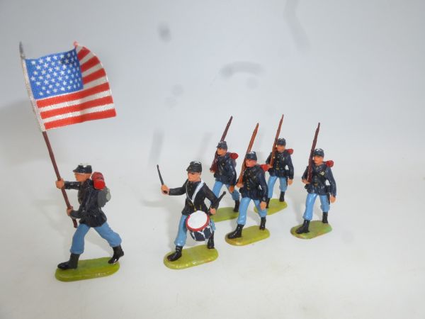 Elastolin 4 cm Troop of Northerners (6 figures), No. 9174, 9171, 9172