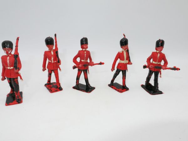Cherilea Toys Guardsmen (5 figures) - nice set, used, see photos