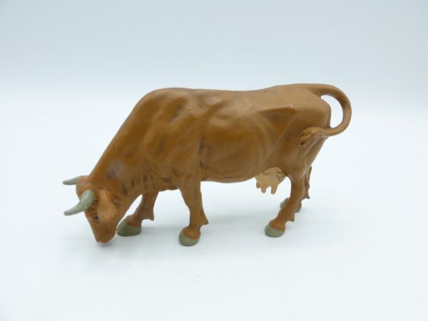 Preiser Cow grazing, No. 3801, brown - orig. packaging, brand new