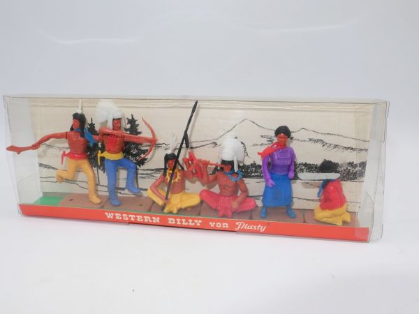 Plasty Blister box with 6 Indians from the Western Billy series