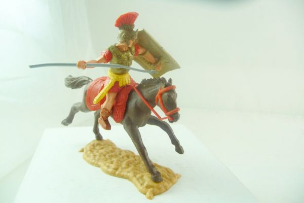 Timpo Toys Römer reitend (rot) mit Pilum - Schildschlaufen ok