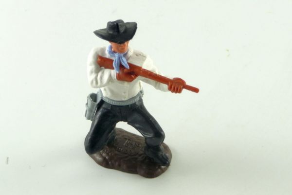 Timpo Toys Cowboy weiß 3. Version mit kurzem Gewehr