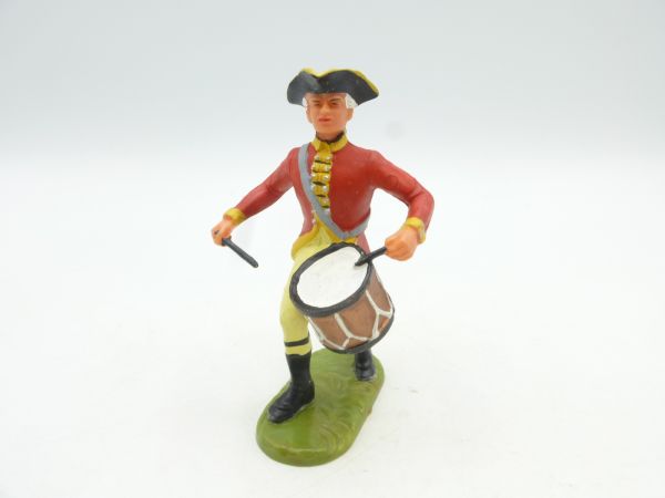 Elastolin 7 cm British Grenadiers: drummer marching, No. 9134