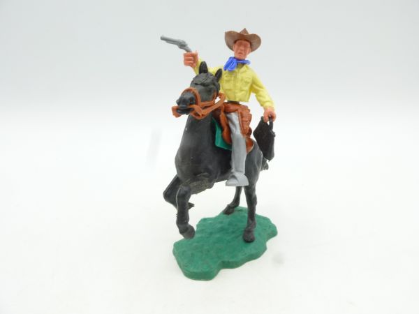 Timpo Toys Cowboy 2nd version riding with pistol + money bag