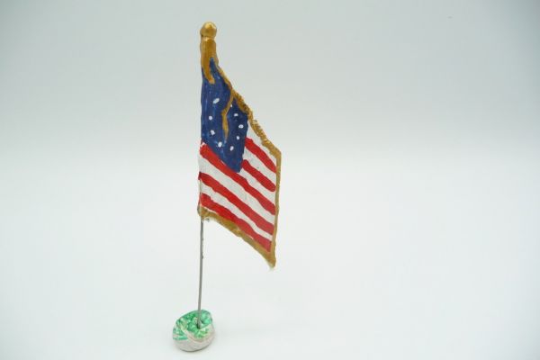 Umbau 7 cm US-Flagge wehend (Höhe 11 cm), Material Kunststoff