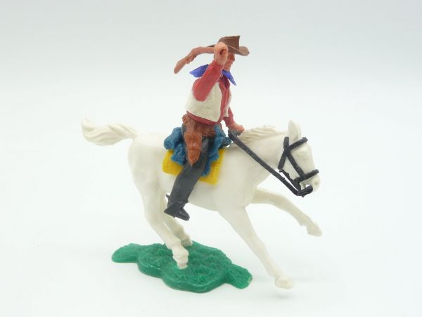Timpo Toys Cowboy 2. Version reitend, Kolben schlagend