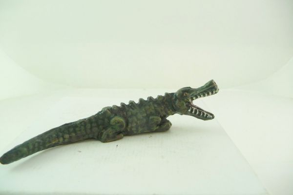 Krokodil mit geöffnetem Maul, Masse (Länge 11 cm)