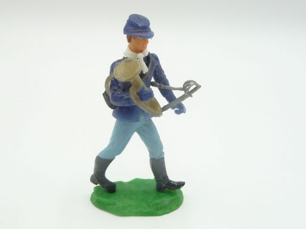 Elastolin 5,4 cm Union Army soldier walking with trumpet + sabre