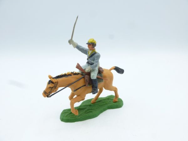 Britains Swoppets Confederate officer riding, sabre raised