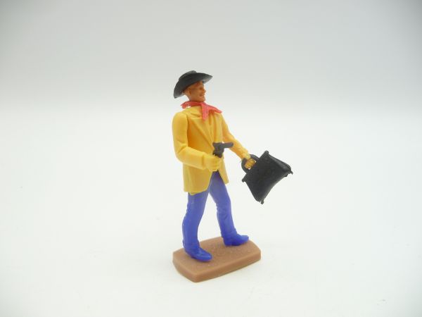 Plasty Gentleman mit Pistole + Tasche - seltene Hosenfarbe