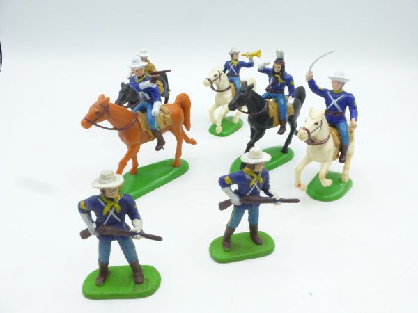Panini Gruppe American Civil War (5 Reiter, 2 Fußfiguren)