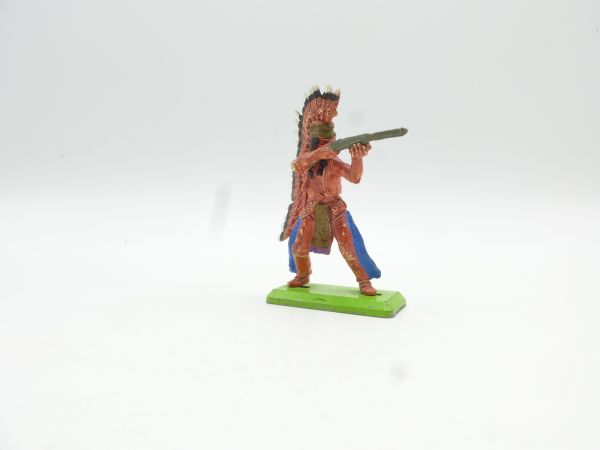 Britains Deetail Indian standing, shooting rifle