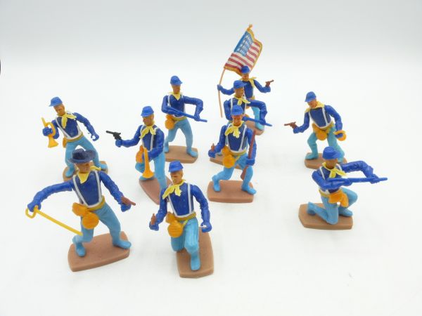 Plasty Set of rare Union Army Soldiers on foot (10 figures)