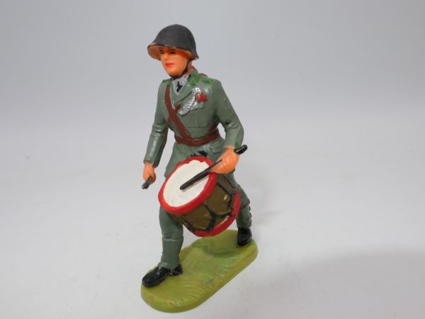 Elastolin 7 cm Swiss Armed Forces: Drummer on the march, No. 9931