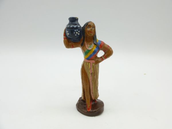 Bayer Indian woman with jug (GDR) - great painting, very good condition