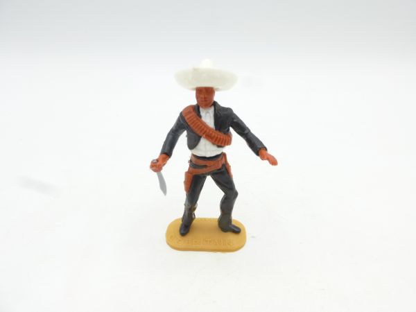 Timpo Toys Mexican standing with knife, black/white