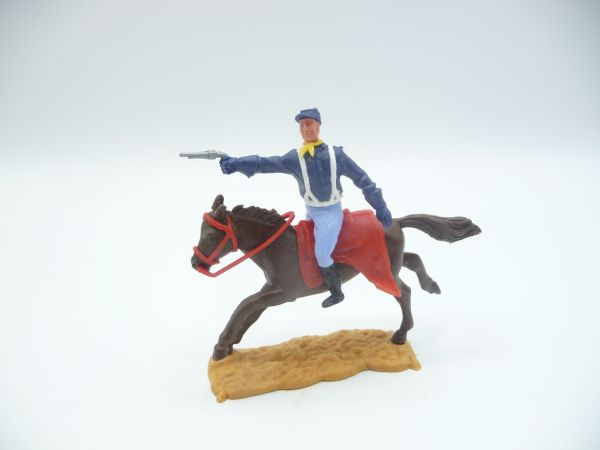 Timpo Toys Union Army Soldier 2nd version riding, firing pistol