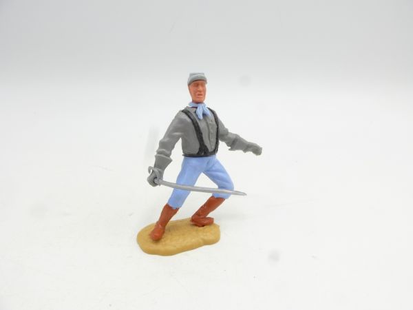 Timpo Toys Southerner standing holding sabre, black braces