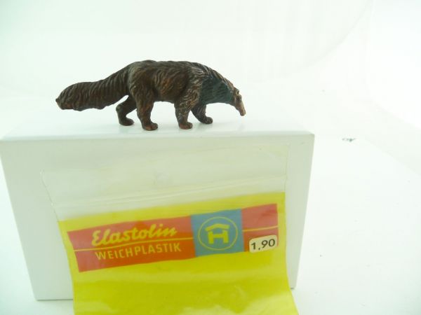 Elastolin soft plastic Ant bear - orig. packing with original price label, shop-discovery