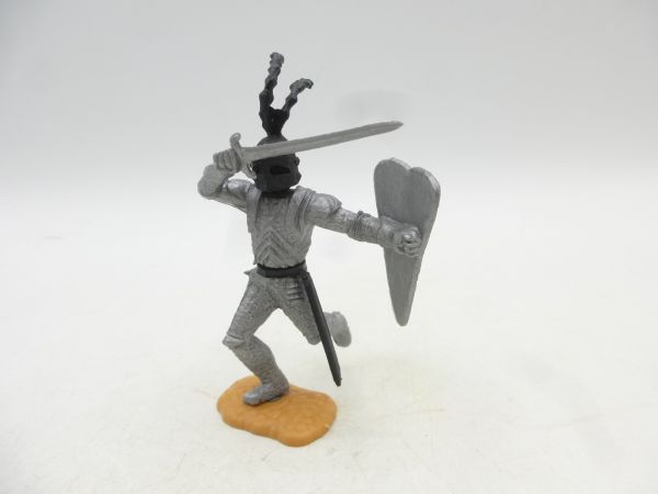 Timpo Toys Silver knight running with sword
