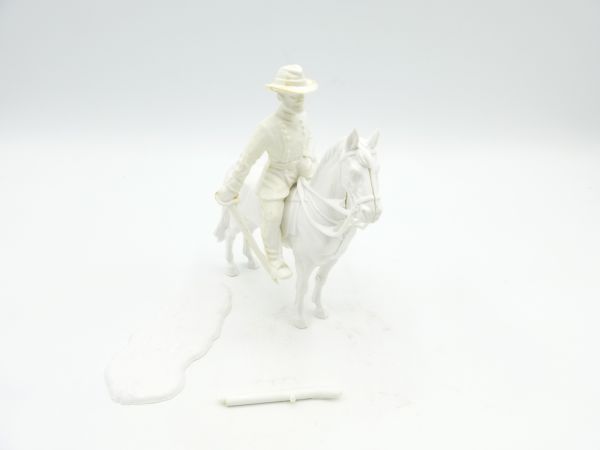 Elastolin 7 cm (blank) ACW officer on horseback