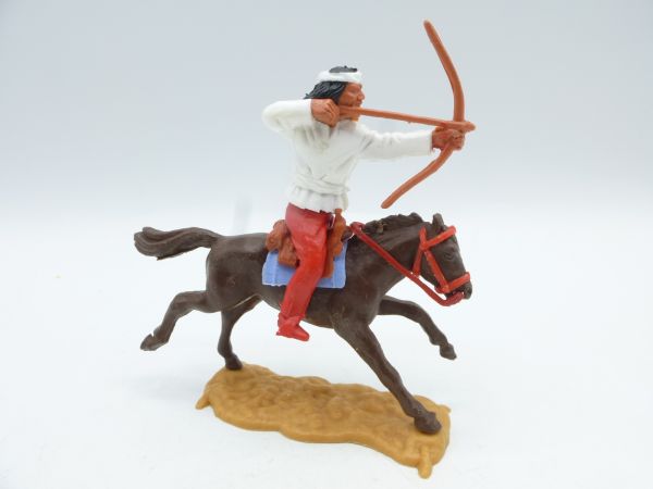 Timpo Toys Apache riding white with bow
