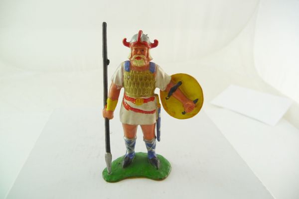 Heimo Viking holding spear at side + shield (hard plastic)