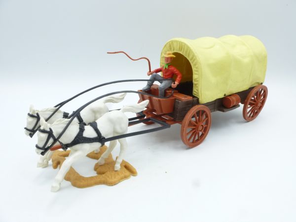 Timpo Toys Planwagen mit Kutscher, 3. Version