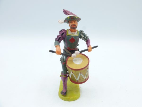 Elastolin 7 cm Lansquenet, drummer, No. 9005 - early 3s painting